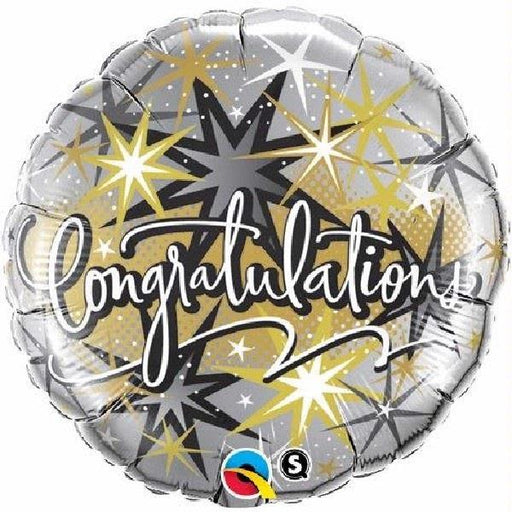 18" Foil Congratulations Balloon - Gold
