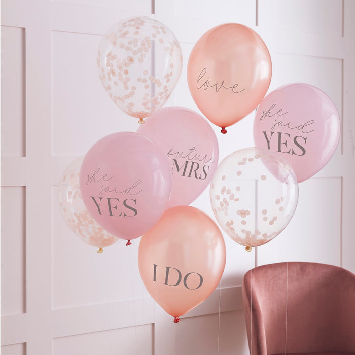 Asst Hen Party Slogan Balloons (8pk)