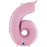 Number 6 Foil Pastel Pink