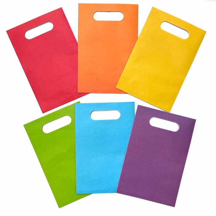 Paper Loot Bags - Asst Primary Colours