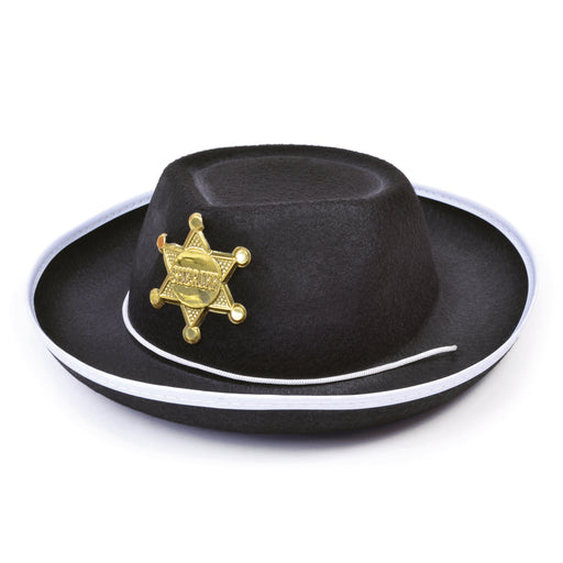 Cowboy Sheriffs Black Hat (Childs) - The Ultimate Balloon & Party Shop