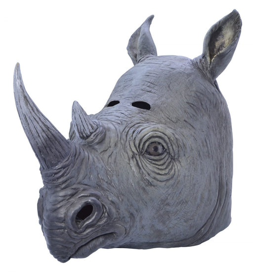Rubber Overhead Animal Mask - Rhino