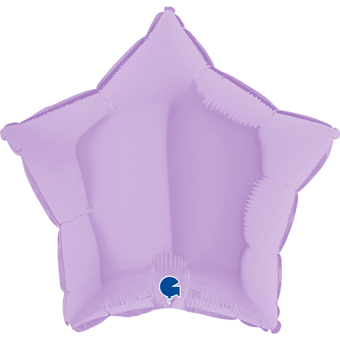 Matte Foil Star Balloon - Lilac