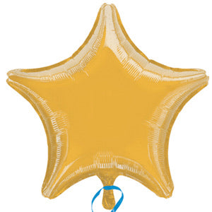 20" Foil Star Balloon - Gold - The Ultimate Balloon & Party Shop