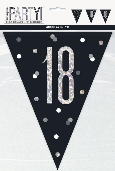 Age 18 Bunting - Black