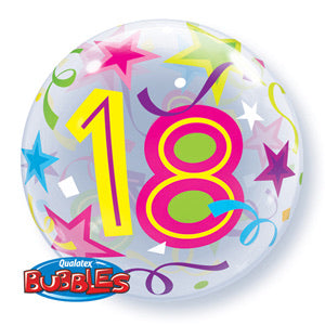 18th Birthday Deco Bubble Balloon -  Bright - The Ultimate Balloon & Party Shop