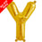 Mini Air Fill  Letter 'Y' Foil Balloon - Gold - The Ultimate Balloon & Party Shop