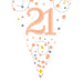 Age 21 Bunting - Rose Gold - The Ultimate Balloon & Party Shop