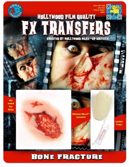 3D FX Horror Transfers - Bone Fracture - The Ultimate Balloon & Party Shop