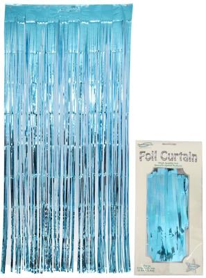 Tinsel Curtain - Light Blue