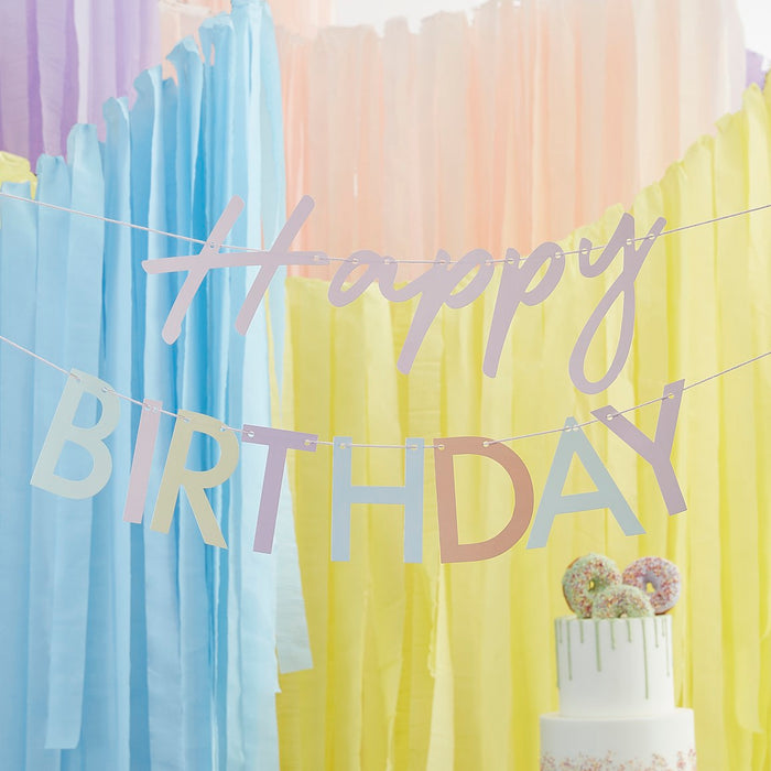 Happy Birthday Letter Banner - Bright