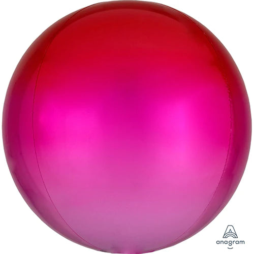 Orb Foil Balloon - Pink Ombre