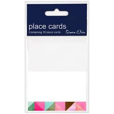 Pastel Geometric Place Cards