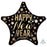 Happy New Year Foil Balloon - Bright Stars