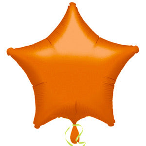 20" Foil Star Balloon - Orange - The Ultimate Balloon & Party Shop
