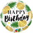 18" Foil Happy Birthday Pineapple Balloon