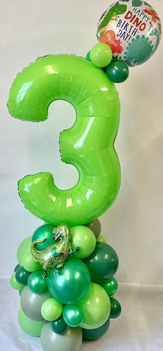 Age Themed Balloon Column - Dinosaur