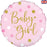 18" Foil Baby Girl Dots Balloon