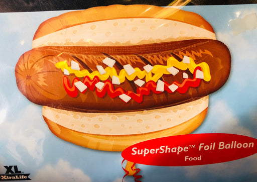 30" Foil Hot Dog Shape Balloon - The Ultimate Balloon & Party Shop