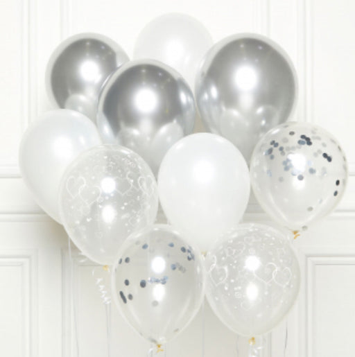 Balloon DIY kit - Silver Glitz - The Ultimate Balloon & Party Shop