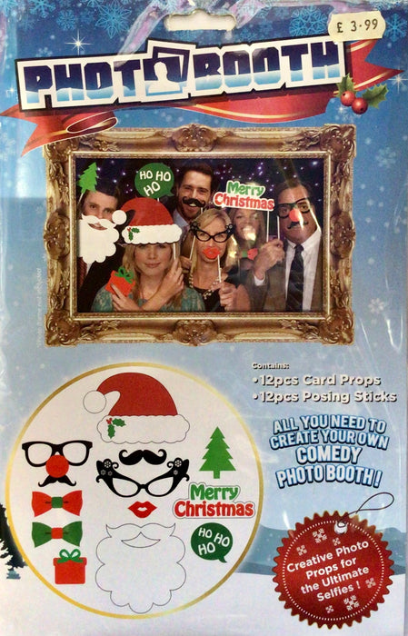 Festive Photo Booth Set (12piece) - The Ultimate Balloon & Party Shop