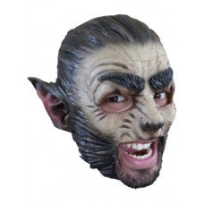 Werewolf Mask chin strap (Brown 3/4 head latex)