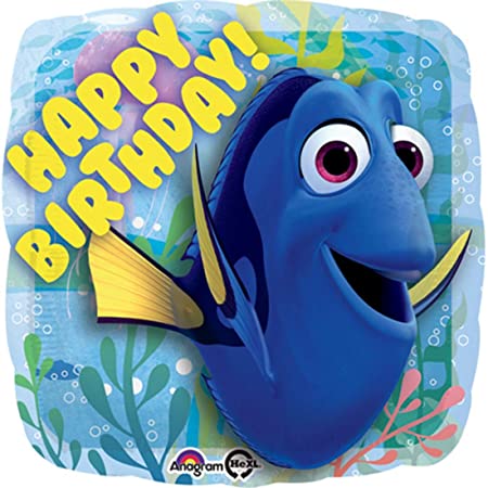 18" Foil Finding Dory Printed Balloon - Birthday