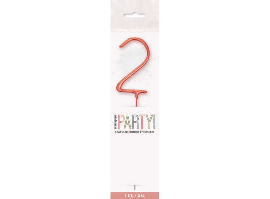 Sparkling Number Candle - 2 - The Ultimate Balloon & Party Shop