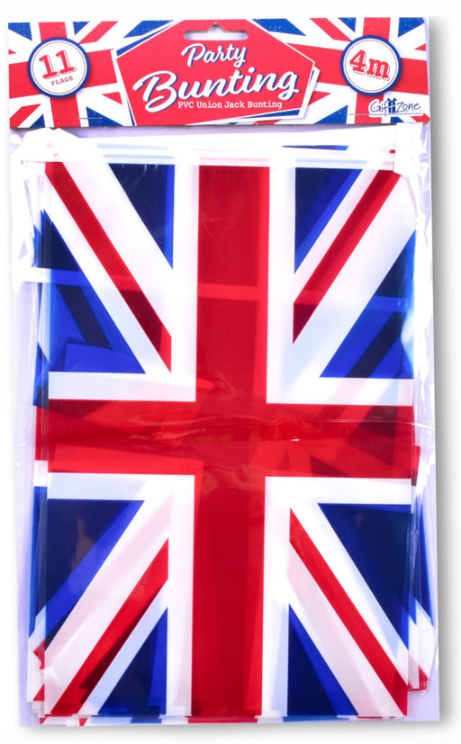 Union Jack Plastic Flag Bunting (4m)