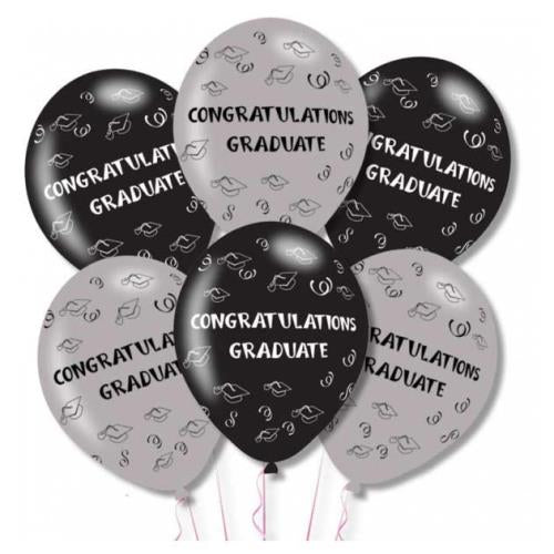 Congratulations Graduate Balloons 6 Pack
