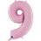 Number 9 Foil Pastel Pink