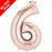 Mini Air Fill Number 6 Foil Balloon - Rose Gold