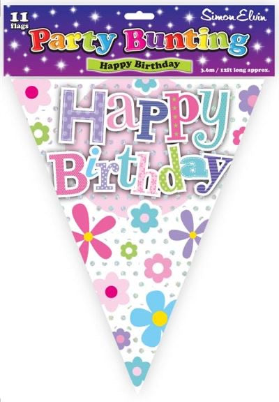 Pennant Bunting - Happy Birthday - The Ultimate Balloon & Party Shop