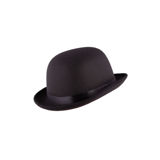 Black Felt Bowler Hat