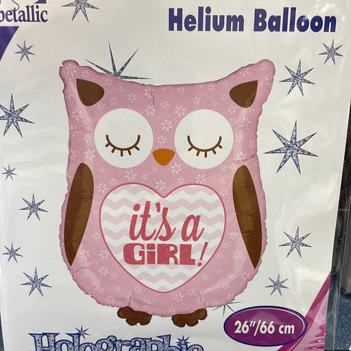 Owl It’s a girl ballon
