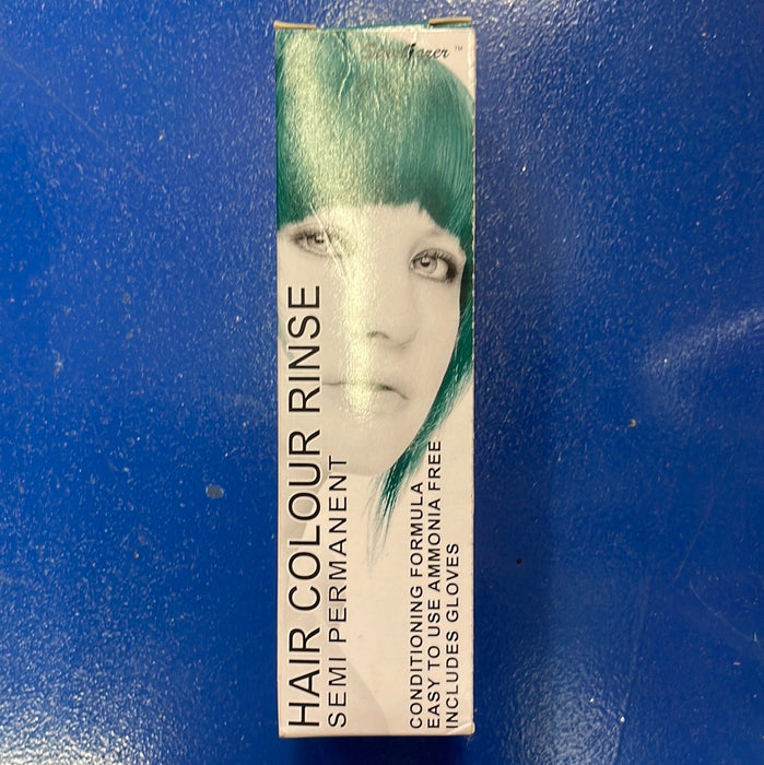 Hair dye tropical green