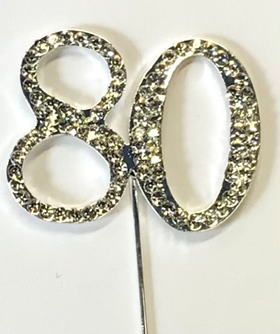 Diamanté Cake Topper- 80