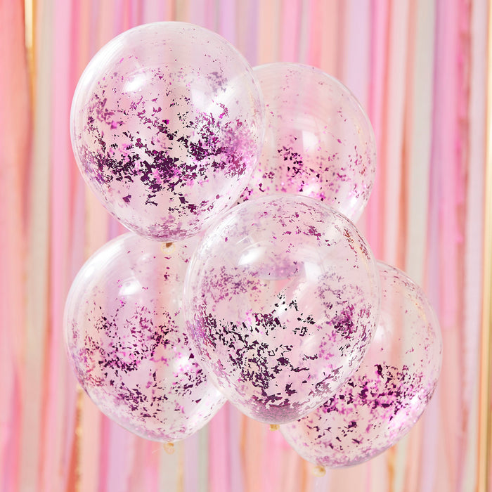 Confetti Filled Balloons -  Lilac