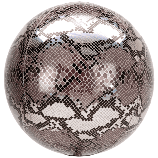 Orb Foil Balloon - Snake Skin Print