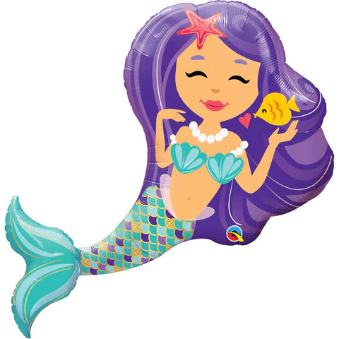 Enchanted Mermaid Supershape Foil Balloon