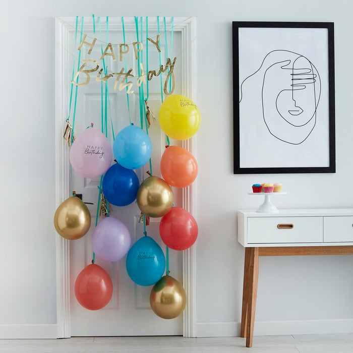 Happy Birthday Door Decoration Kit - Bright