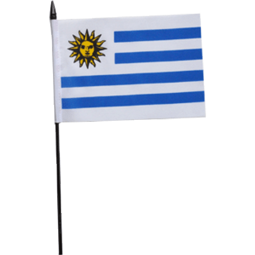 Uruguay Hand Waving Flag