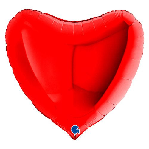 36” Large Foil Heart Balloon - Red