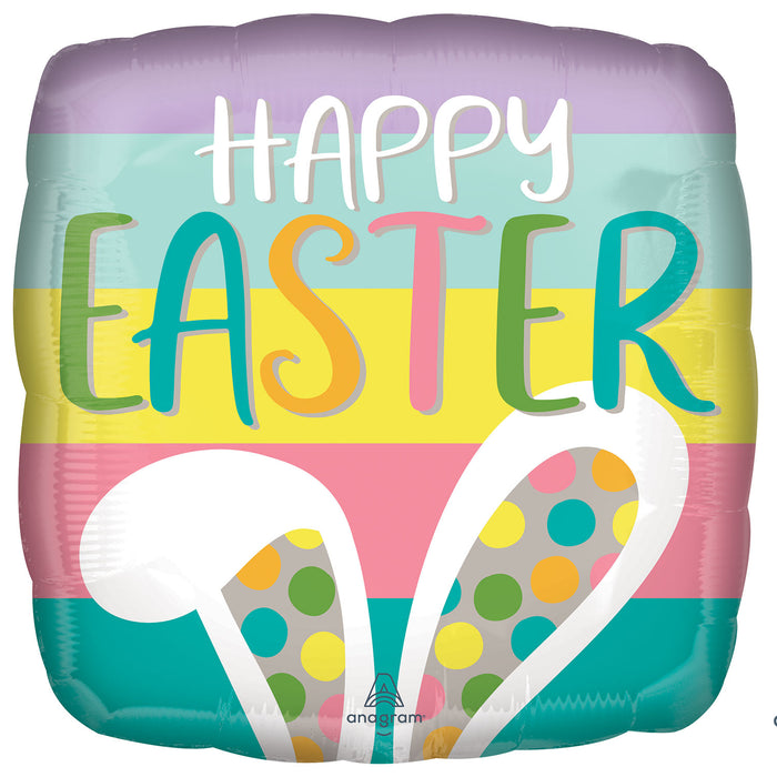 18" Happy Easter Square Foil Balloon