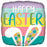 18" Happy Easter Square Foil Balloon