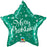 18" Foil Christmas Star Balloon - Green