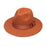 Velvet Brown Trilby Hat.