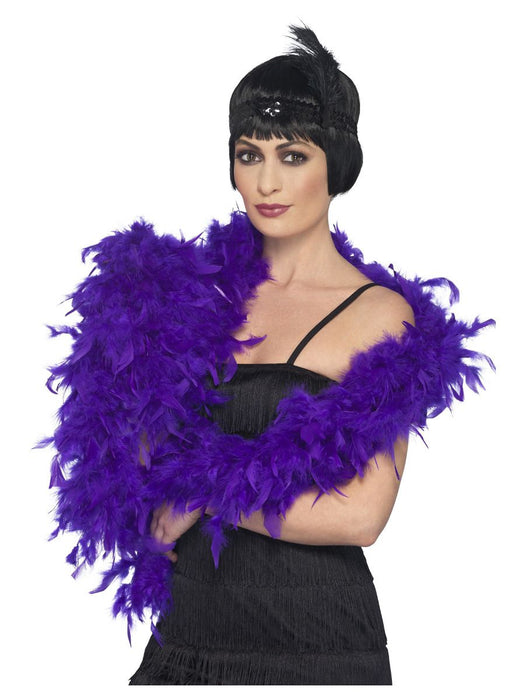 Dlx Feather Boa - Purple