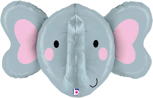 3D Elephant Face Foil Balloon