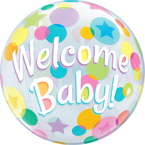 Deco Bubble Balloon -  Welcome Baby